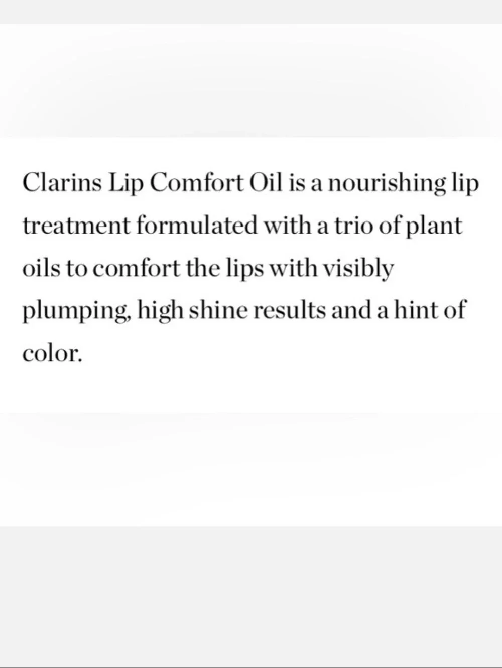 Clarins Lip Comfort Oil Pitaya No 01
